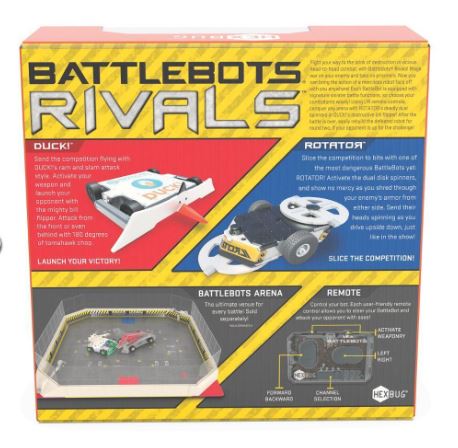 HEXBUGS BATTLEBOTS RIVALS 2 PK DUCK! AND ROTATOR Supply