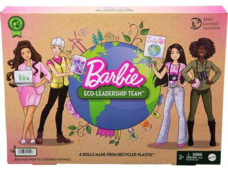 BARBIE ECO-LEADERSHIP TEAM - 4 DOLL SET Cheap