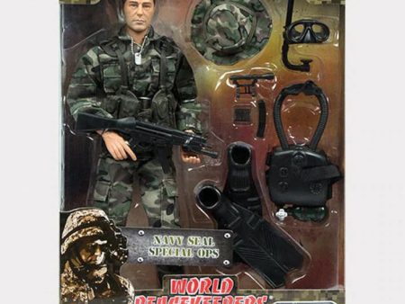 WORLD PEACE KEEPER 1 6 MILITARY FIGURE AND ACCESSORY - NAVY SEAL SPECIAL OPS Online Hot Sale