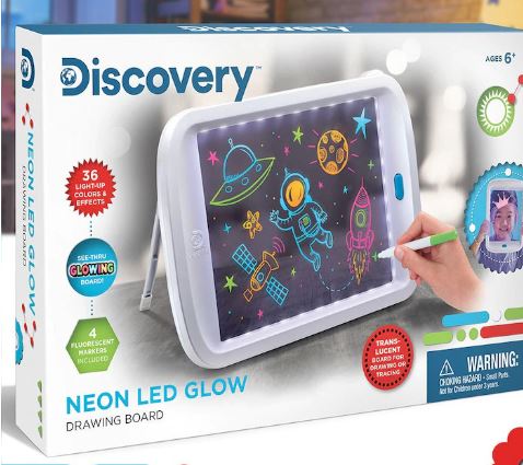 DISCOVERY NEON LED GLOW DRAWING BOARD on Sale