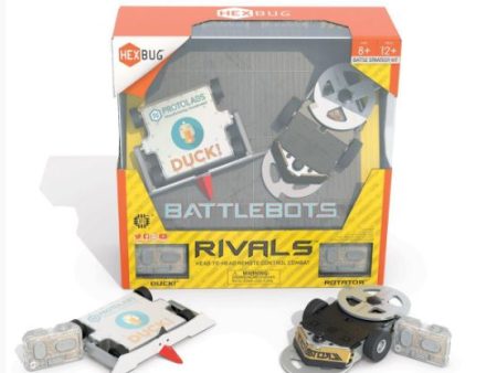 HEXBUGS BATTLEBOTS RIVALS 2 PK DUCK! AND ROTATOR Supply