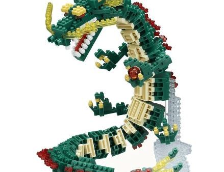 NANOBLOCK - DELUXE DRAGON GREEN 026 Online Sale