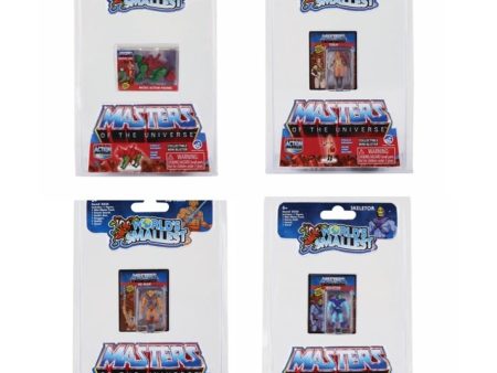 WORLDS SMALLEST MASTERS OF THE UNIVERSE MICROACTION FIGS ASSORTED Hot on Sale