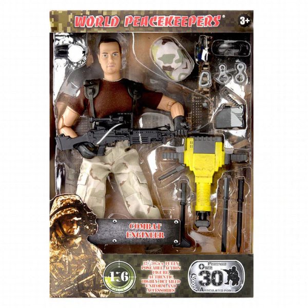 WORLD PEACE KEEPER 1 6 MILITARY FIGURE AND ACCESSORY - COMBAT ENGINEER For Discount