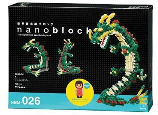 NANOBLOCK - DELUXE DRAGON GREEN 026 Online Sale