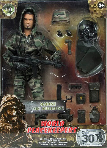 WORLD PEACE KEEPER 1 6 MILITARY FIGURE AND ACCESSORY - MARINE (NBC SPECIALIST) Online