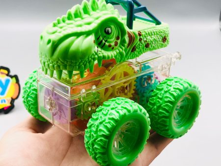 1Pc Mini Inertial Colorful Gear 4WD Dinosaur Toy For Sale