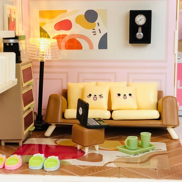 84Pcs DIY Miniature Living Room Play Set Online