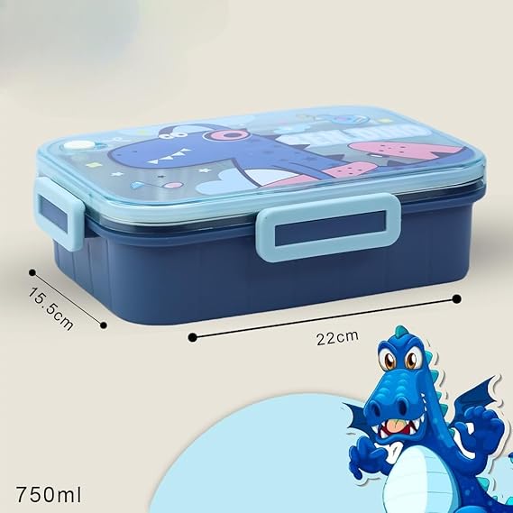 750ml Kids Stainless Steel Lunch Box With Spoon & Chopsticks Fashion