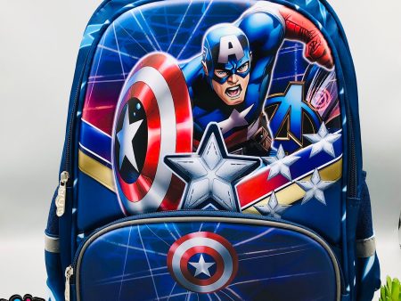 15* Inches Premium Captain America School Bag Online now