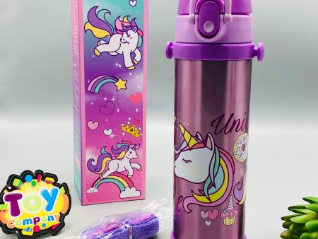 500ml Stainless Steel Sipper Water Bottle For Girls - Assortment on Sale