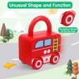 6Pcs Montessori Unlock Cars Push Toy With Keys Online now