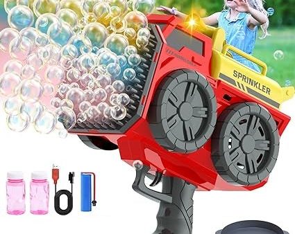 139 Holes Sprinkler Bubble Gun With LED Lights Supply