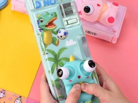 3D Dino Squishy Pop Eyes Magnetic Geometry Box Online now