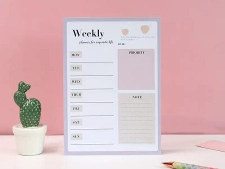 10* Inches 50 Pages Premium Weekly Plan Diary - Assortment For Discount