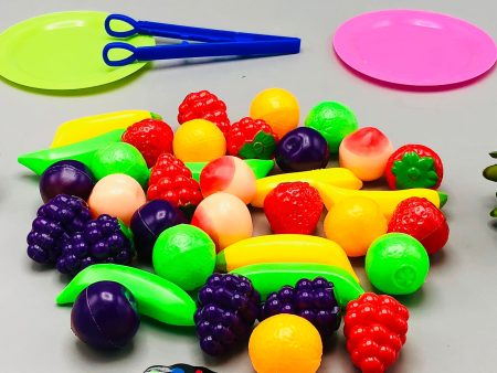 39Pcs Pretend Mini Colorful Fruit Platter Set Cheap