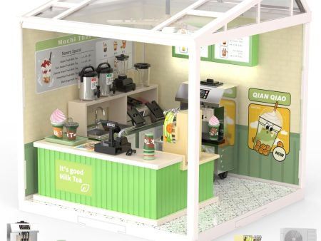 116Pcs DIY Miniature Milk Tea Shop For Kids Hot on Sale