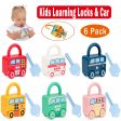 6Pcs Montessori Unlock Cars Push Toy With Keys Online now