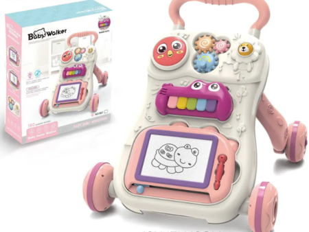 Multi-functional Baby Musical Learner Walker - Pink on Sale