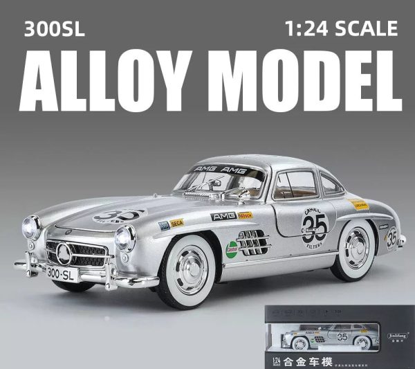 1:24 Diecast Benz Vintage 300SL Model Car For Cheap