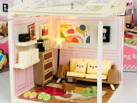 84Pcs DIY Miniature Living Room Play Set Online