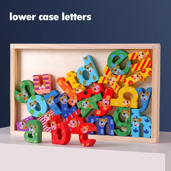 3D Wooden Multi-color Letters Learning Board For Cheap