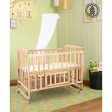 BABYHUG Montana Wooden Cot Crib cum Rocker & BABYHUG High Density Soft Foam Baby Mattress, Dimensions: L107*W60*H85 cm Sale