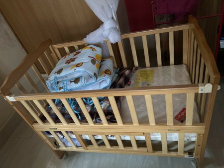 BABYHUG Montana Wooden Cot, Dimensions: L107×W60×H85 cm Hot on Sale