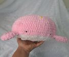 12   Diameter Crochet Whale Plushie Pillow Cheap