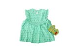 100% cotton sea green frill top for girls Discount