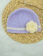 Crochet baby girl beanie  hat For Sale