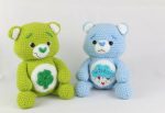 Crochet bear soft toy set Cheap