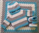 Sweater, Belt, Booties and Blanket Set for Baby Online