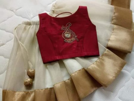 Kerela Style Lehenga Choli for Babies on Sale