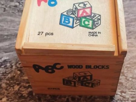 Wooden Alphabets (With Wooden Box) Discount