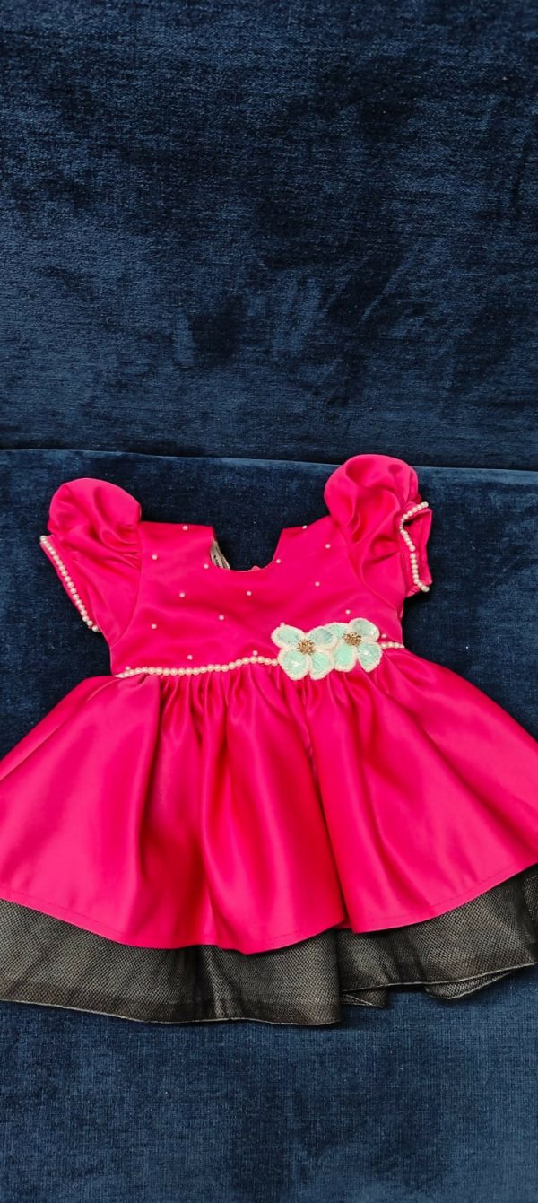 Baby girl pink dress  photoshoot  1st birthday Sale