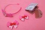 ilearnngrow Bow Hair Accessories Set - Pastel Pink Fashion