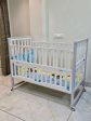 BABYHUG Chester 3 In 1 Junior Bed cum Cot Crib with Mattress - White,Dimensions:-L126*B 69 *H 104 CM Hot on Sale