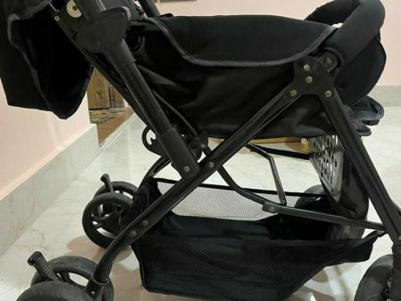 BABYHUG Symphony Stroller Pram with Reversible Handle - Black For Discount