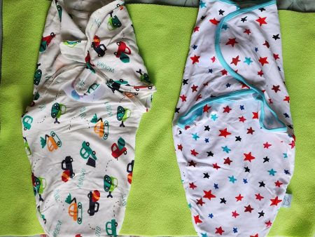 2 Cotton Velcro Swaddles for 0 to 3 months Discount