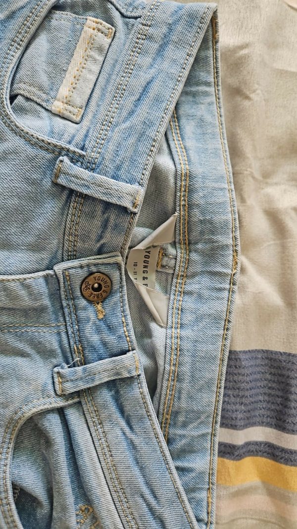 Blue Denim Jeans for Kid Hot on Sale