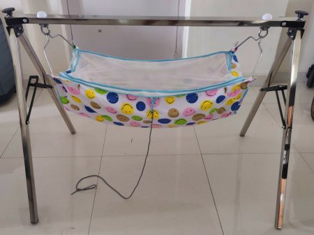 A to Z Hub Baby Boys and Girls Portable Folding Swing Cradle, with Free Baby Indian Style Cotton Hammock Baby Jhula Baby Swing Baby Cradle Ghodiyu Parna Sale