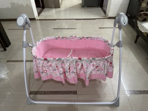 BABYHUG Beryl Electronic Auto Swing Cradle With Remote Control - Pink Online Sale