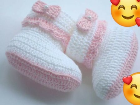 Baby Booties Hand Crocheted on Sale