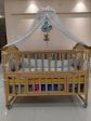 BABYTEDDY 9 in 1 Patented Convertible Forest Theme Baby Crib Wooden, Baby Cot Bed Cradle Swing Desk with Assorted Mattress and Mosquito Net, Dimensions: 115 × 65 × 18 cm on Sale