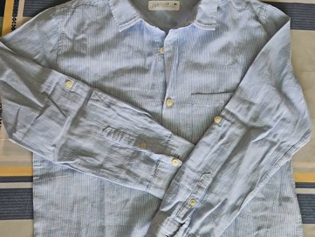 ZARA Blue Cotton Comfy Shirt Cheap