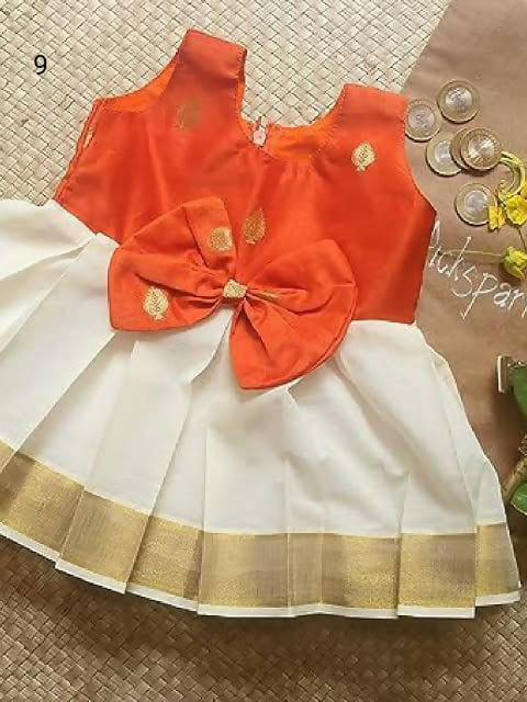 Kerela Style Frock Dress for Kids Hot on Sale