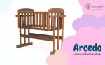 Amber 2 in 1 Wooden Baby Swing With Mosquito Net & Swing Stopper Knob Made With Non-Toxic Material Discount