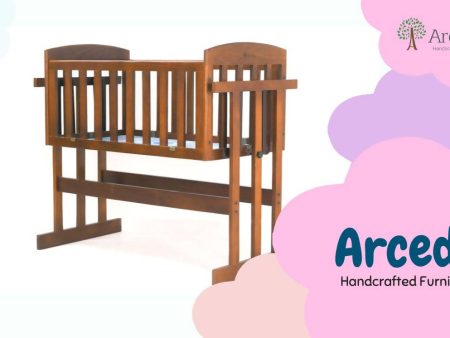 Amber 2 in 1 Wooden Baby Swing With Mosquito Net & Swing Stopper Knob Made With Non-Toxic Material Discount