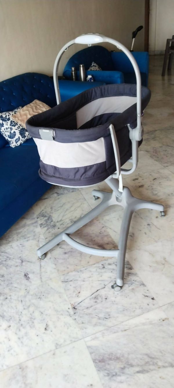 CHICCO Baby 4 In 1, Crib, Recliner, Highchair and Table Chair with Easy Height Adjustment+ Discount